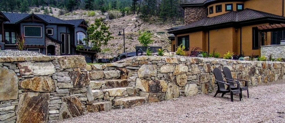 Rock Retaining Walls Lake Country