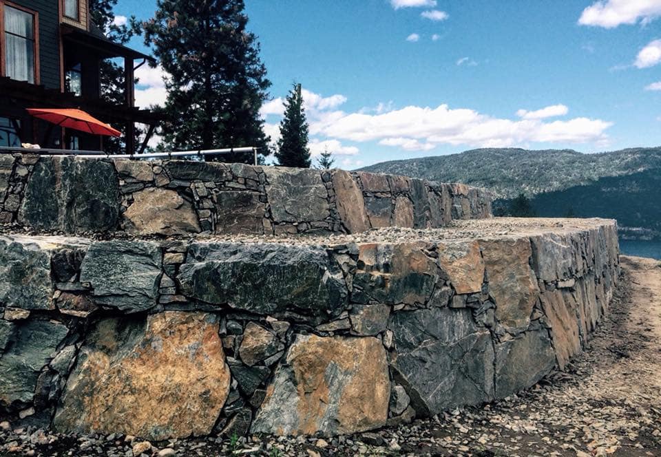 Rock Retaining Walls Lake Country